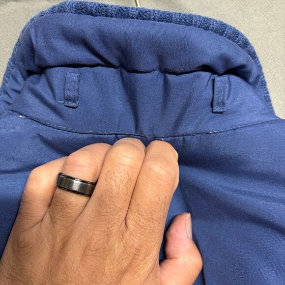 Vintage Quilted Snap Button Jacket‎ Size 10 Blue Women's Winter Coat - Picture 5 of 9